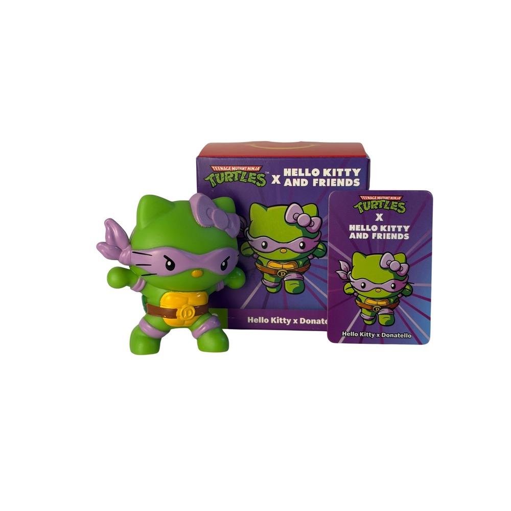 McDonalds Happy Meal Toy TMNT x Hello Kitty Donatello #6